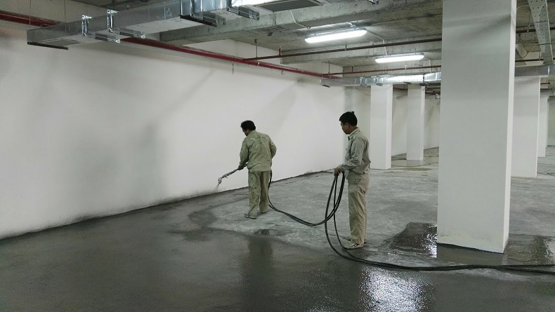 Thi công chống thấm tầng hầm